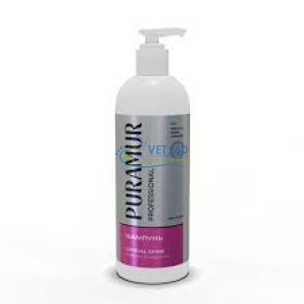 Șampon pentru câini și pisici Puramur Professional Crystal Shine – curățare profundă, 100 ml.